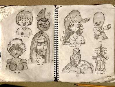 Drawings of the Leptons from Ballmasterz: 9009